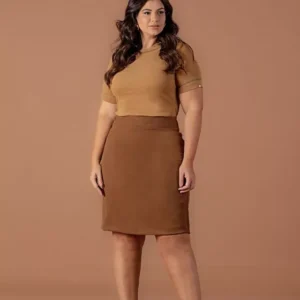 Blusa De Malha Bege Com Entremeios 20310