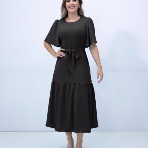 Vestido Evasê Preto 810809